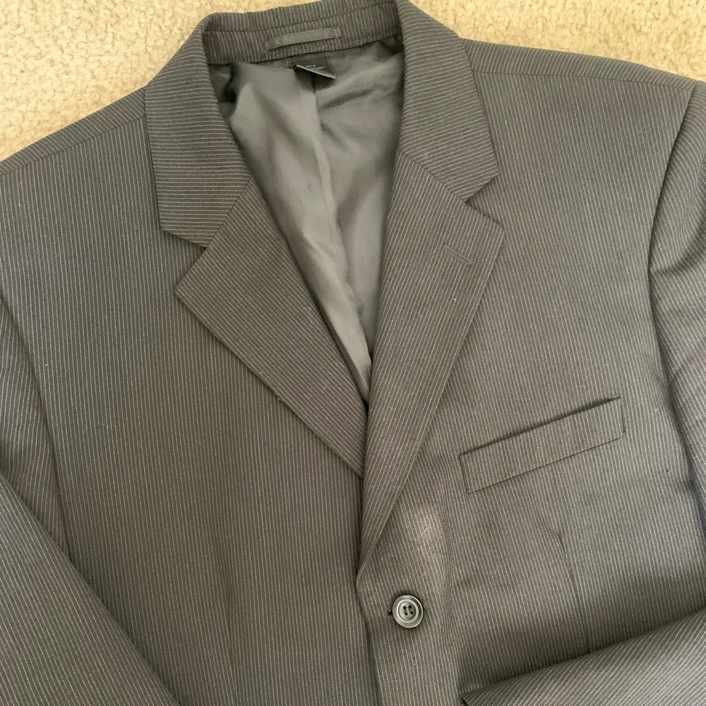 Claiborne mens pinstripe blazer jacket
